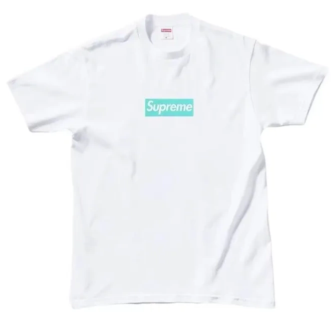L Short Co S Tee T-shirt Tiffany Co White 21FW Box Logo Sleeve XL M Tiffany 1018